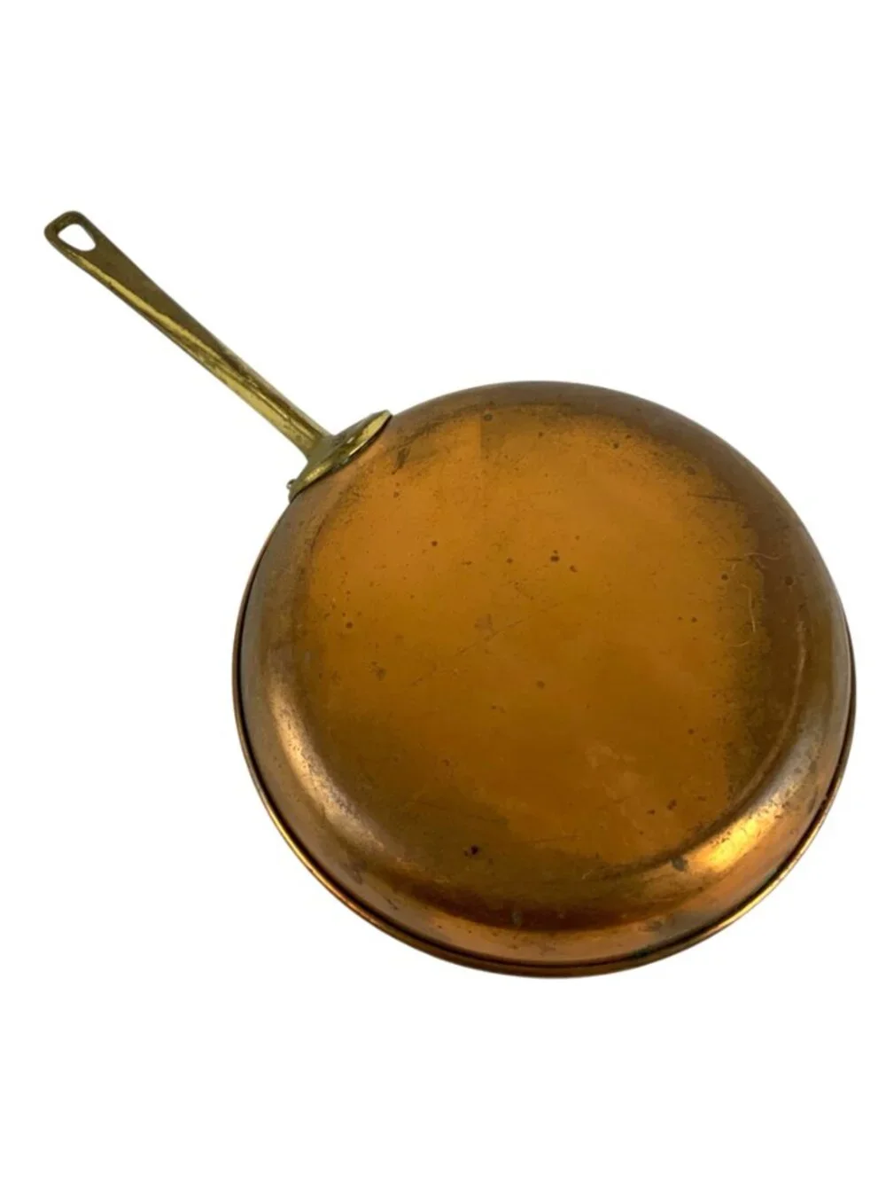 Vintage ODI Copper Skillet 8 in Stainless Lining Riveted Handle Made in Portugal